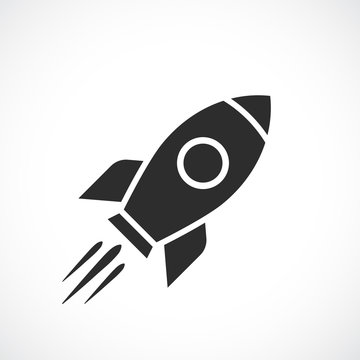 Space ship vector icon