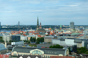 Fototapeta na wymiar Panoramic view of Riga