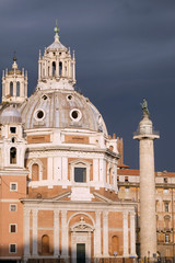 Church of the Most Holy Name of Mary (Chiesa del Santissimo Nome di Maria al Foro Traiano) at the Trajan Forum - Roman Catholic church in Rome, Italy