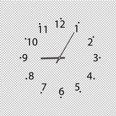 Clock On Transparent Background