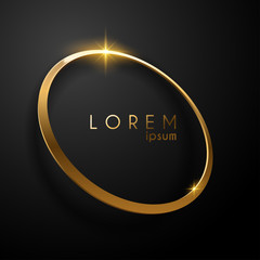 luxury golden ring background