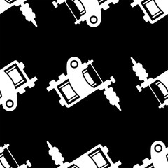 Tattoo Machine seamless pattern. Vector