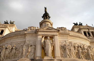 Obraz premium Altare della Patria, Venice Square, Rome, Italy 