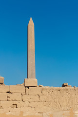 Large obelisk in Karnak temple in Luxor, Egypt