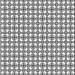 Abstract Vector Seamless Pattern With Abstract Floral And Leave Style. Repeating Sample Figure And Line. For Modern Interiors Design, Wallpaper, Textile Industry.