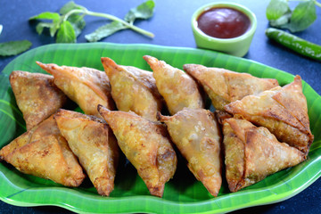 Samosa is Indian popular snack food