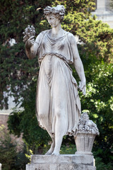 Obraz premium Allegorical statue of Summer, Piazza del Popolo in Rome, Italy