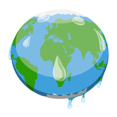 Earth planet sweating