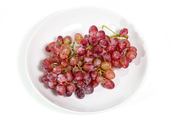 red grape isolated on white