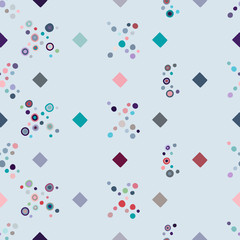 Seamless vector pattern. geometrical background with hand drawn decorative tribal elements. Print with ethnic, folk, traditional motifs. Graphic geometric illustration for wrapping, wallpaper, fabric