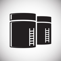 Oil delivery icon on white background for graphic and web design, Modern simple vector sign. Internet concept. Trendy symbol for website design web button or mobile app