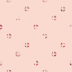 Seamless vector geometrical pattern with little hand drawn decorative elements. Graphic design, drawing illustration. Print for fabric, textil, wallpaper, wrapping, packaging. Doddle style, background