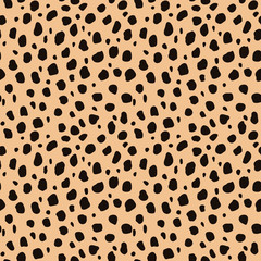 Cheetah Print Seamless Pattern - Wild animal print pattern design