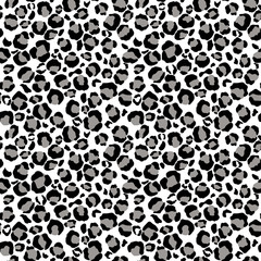 Snow Leopard Print Seamless Pattern - Wild animal print pattern design