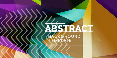 Low poly design 3d triangular shape background, mosaic abstract design template
