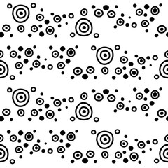 Seamless vector pattern. geometrical background with hand drawn decorative tribal elements. Print with ethnic, folk, traditional motifs. Graphic geometric illustration for wrapping, wallpaper, fabric