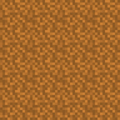 Pixels Seamless Pattern - Brown pixelated pattern design