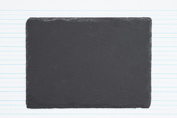 Fototapeta premium Retro lined paper with weathered old chalkboard