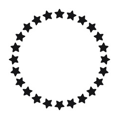 Stars in circle icon vector illustration graphic design