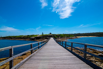 Fototapeta premium Beautiful day on a broadwalk