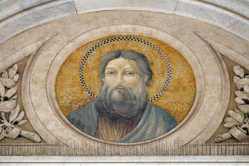 Saint Andrew the Apostle, mosaic in the basilica of Saint Paul Outside the Walls, Rome, Italy