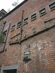 Wall of an abandoned factory