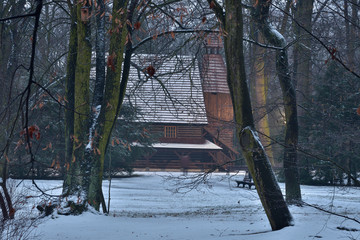 Zima w parku; Park Szczytnicki; Wrocław
