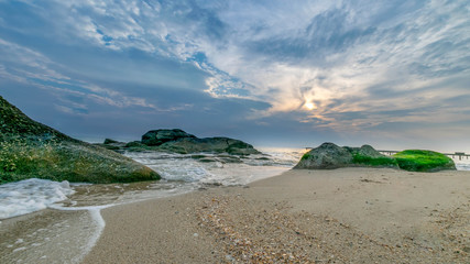Rocks and sea The natural landscape