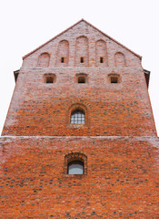 Photo of brick castle wall