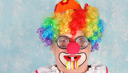 lustig lachender Clown