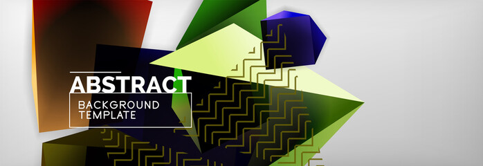 Minimalistic geometric abstract background