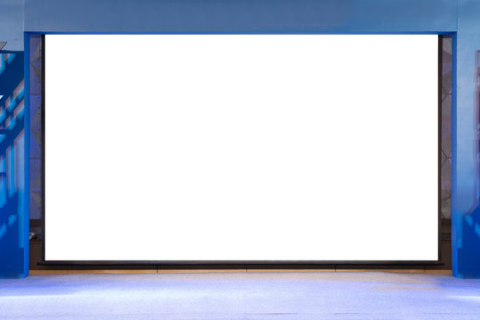 isloated projector screen with blank copy spacein the event stage
