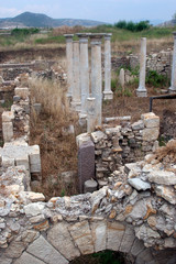 Fototapeta na wymiar Allianoi ancient city,Bergama in Turkey