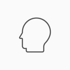 head icon, head vector