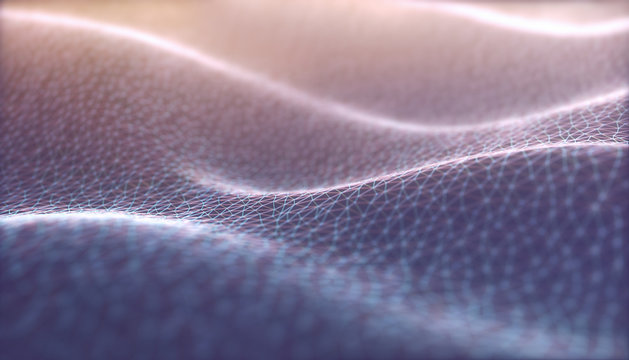 Colorful abstract image with organic shape. Network connection, background technology concept.