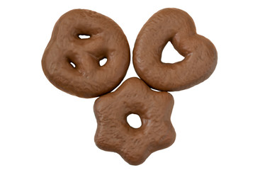 Three chocolates gingerbread.