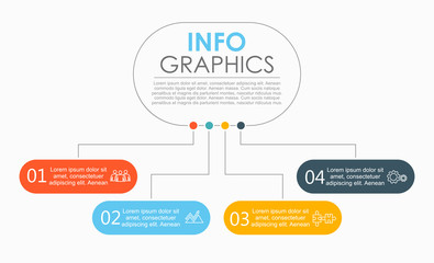 Infographic design template with place for your data. Vector illustration.