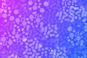 Hexagon Bokeh lights gradient background template