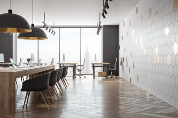 Modern coworking office interior