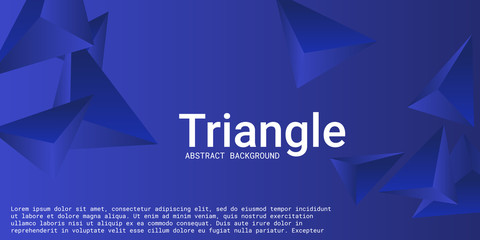 Fototapeta premium Abstract composition of triangle.