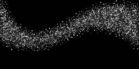 Silver glitter confetti