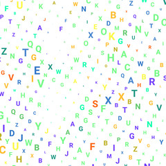 Abstract texture with letters.