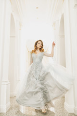 Fototapeta na wymiar charming bride in dress