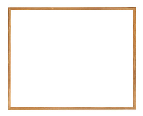 empty big narrow brown wooden picture frame