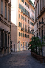 Fototapeta na wymiar Street in center of Rome, Italy 