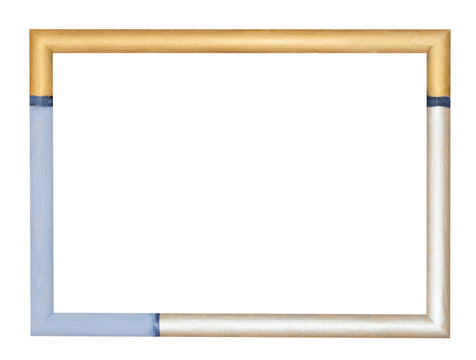 empty modern painted wooden picture frame