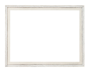 modern simple white painted wooden picture frame