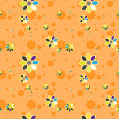 Seamless repeating floral pattern