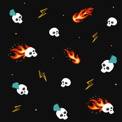 Set of rock and roll sign.Vector illustration