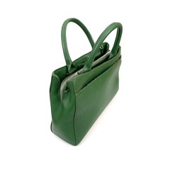 Elegant female handbag isolated on white background